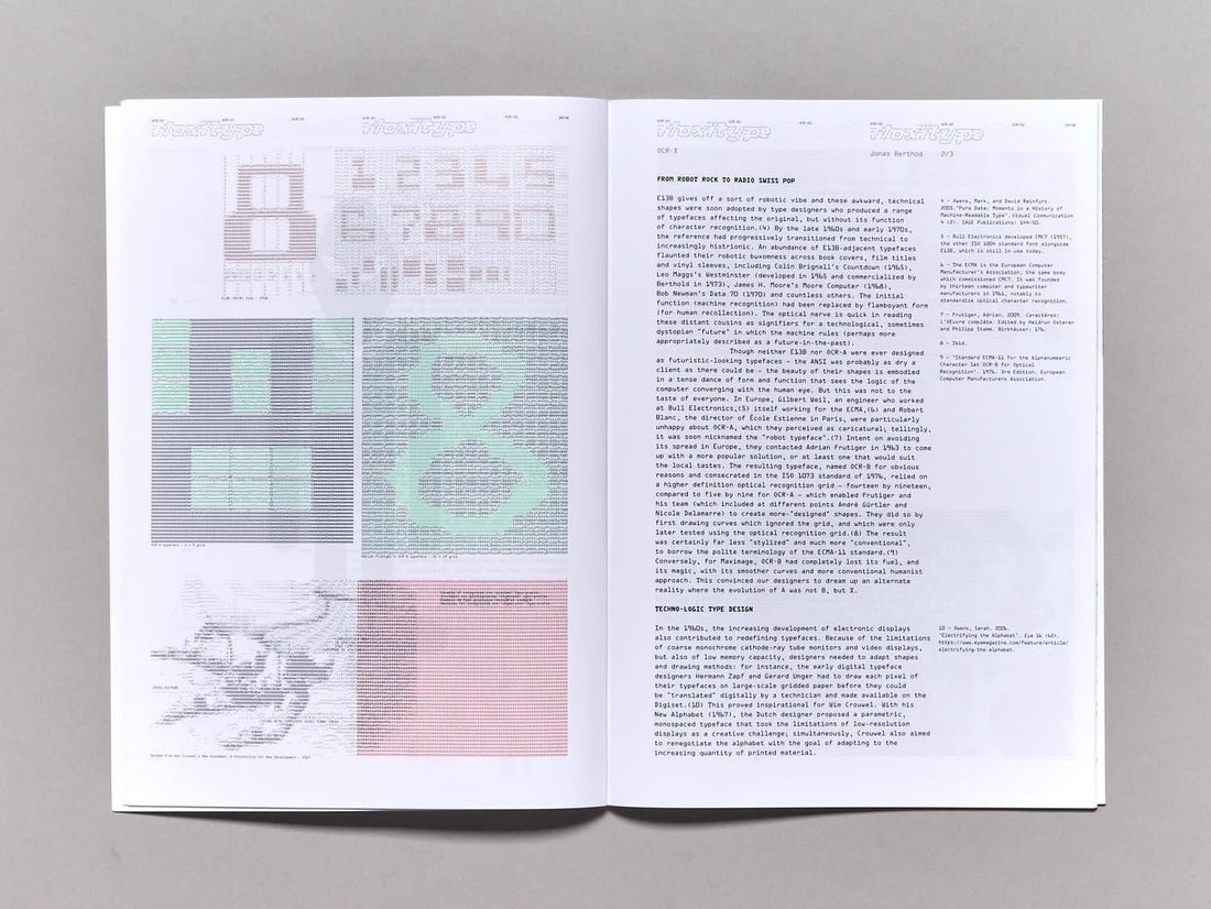OCR_X Type Specimen - Antenne Books