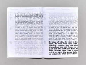 OCR_X Type Specimen - Antenne Books