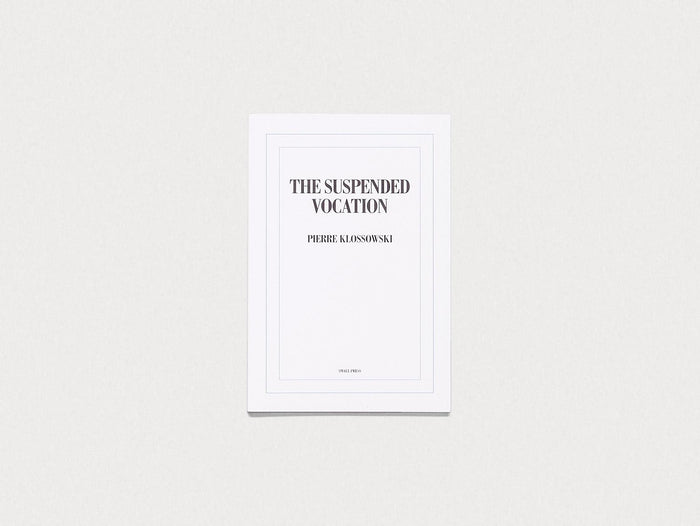 The Suspended Vocation - Antenne Books