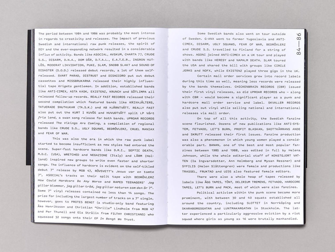 R√ÖPUNK, The birth of Swedish hardcore, 1981-89 - Antenne Books
