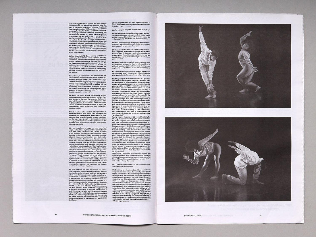 Movement Research Performance Journal, Issue #58/59 - Antenne Books