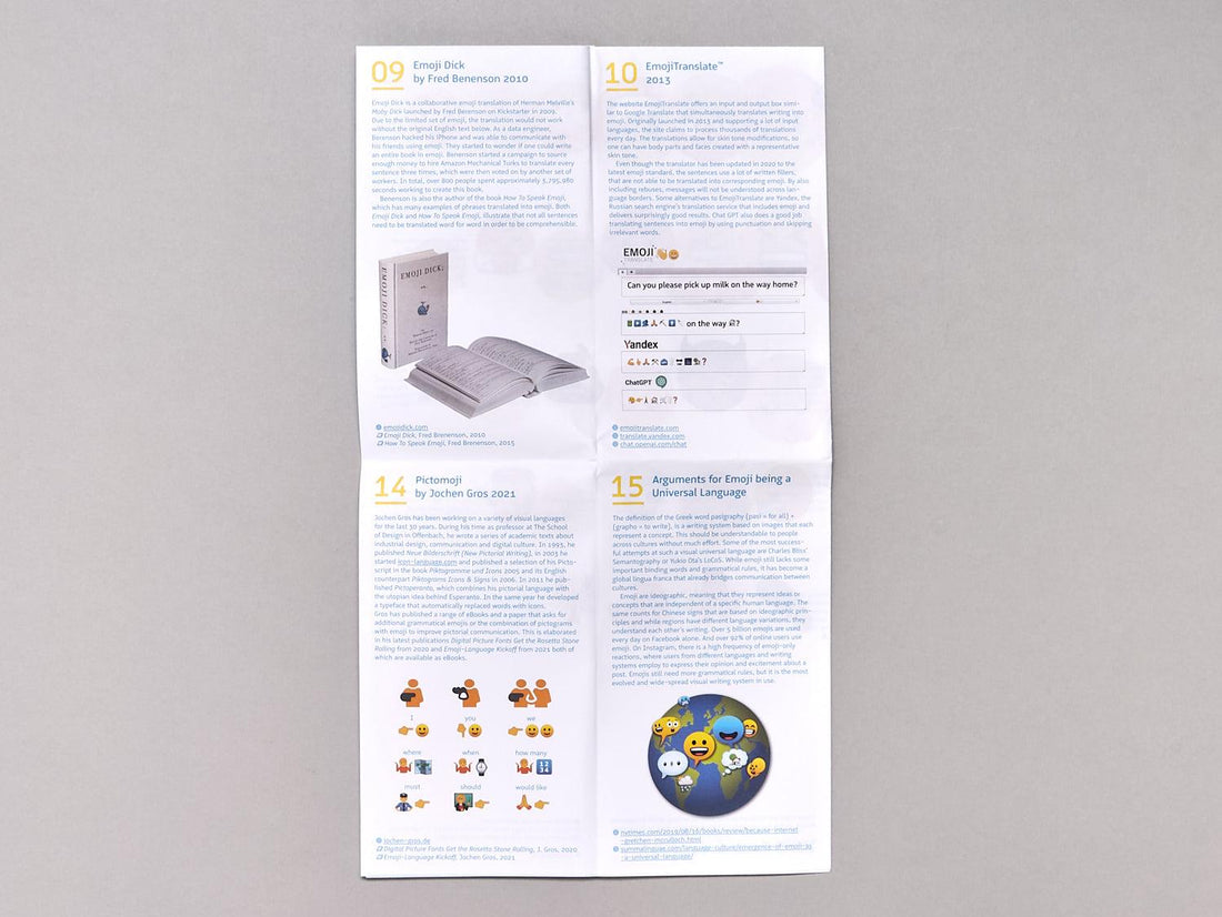 Partial map The Evolution of Emoji into a Language - Antenne Books