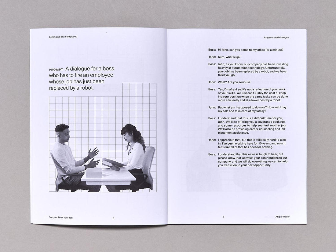 Sorry AI Took Your Job: Dialogues About Jobs Being Replaced by AI Written by AI - Antenne Books