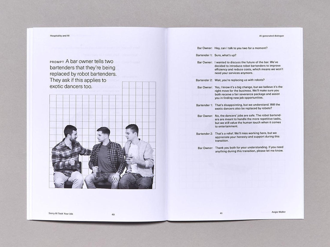 Sorry AI Took Your Job: Dialogues About Jobs Being Replaced by AI Written by AI - Antenne Books