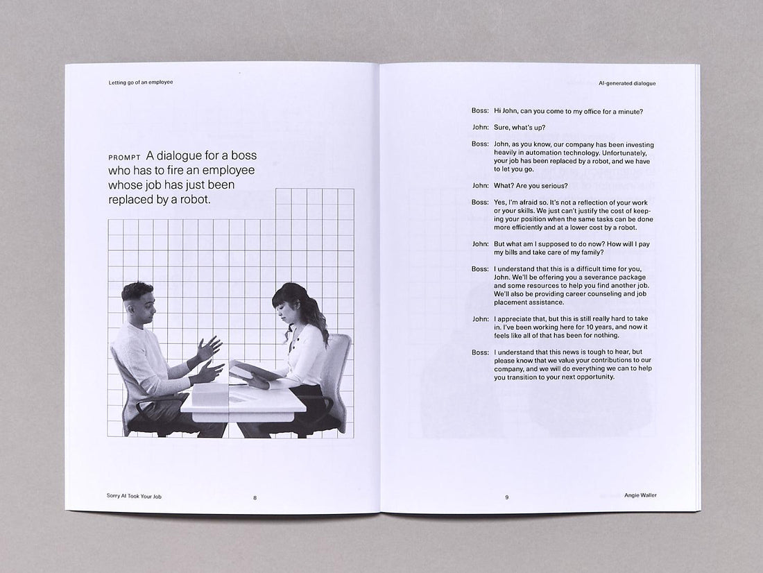 Sorry AI Took Your Job: Dialogues About Jobs Being Replaced by AI Written by AI - Antenne Books