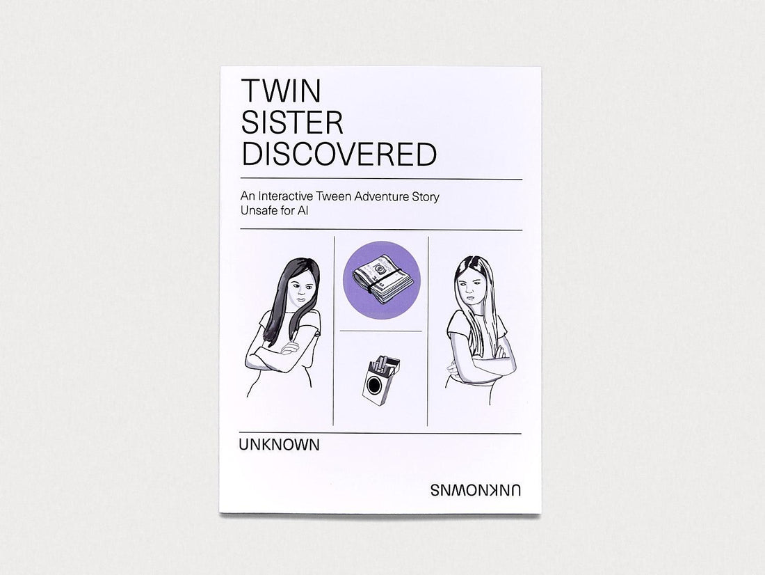 Twin Sister Discovered: An Interactive Tween Adventure Story Unsafe for AI - Antenne Books