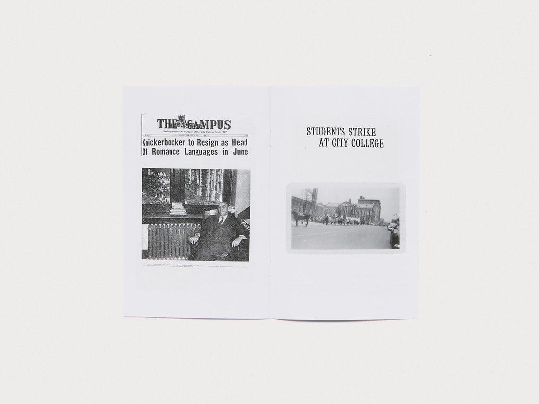 WE SHALL NOT BE MOVED: THE CCNY STUDENT STRIKE OF 1949 - Antenne Books