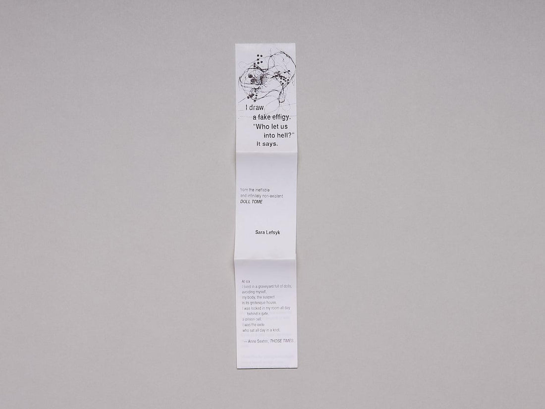 I draw a fake effigy. “Who let us into hell?” It says. - Antenne Books