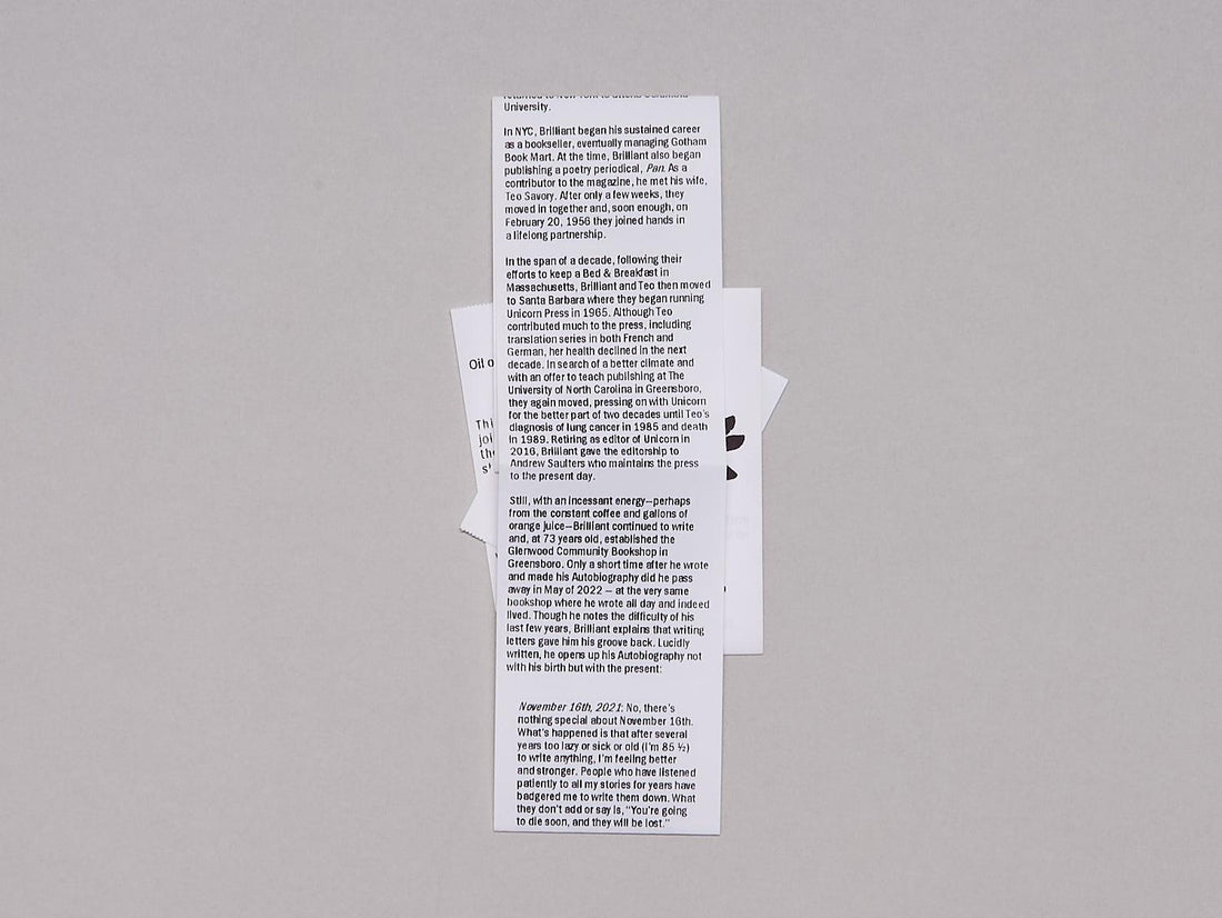 OIL / A Brilliant Life - Antenne Books