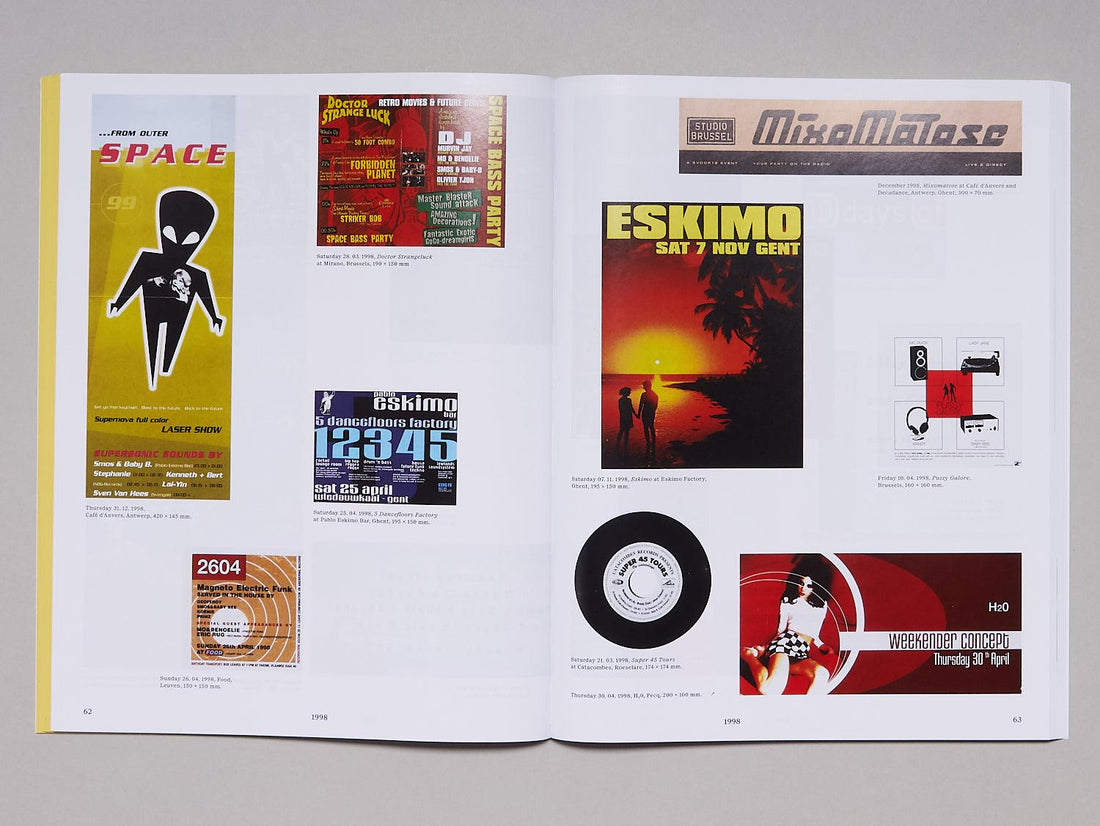 Smos & Baby Bee: Party Flyers And More. Reminiscences Of A Unique Era In Belgian Nightlife Culture. (1993–2010) - Antenne Books