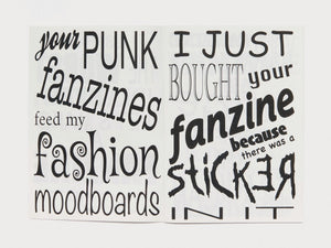 FANZINES ARE JUST […] - Antenne Books