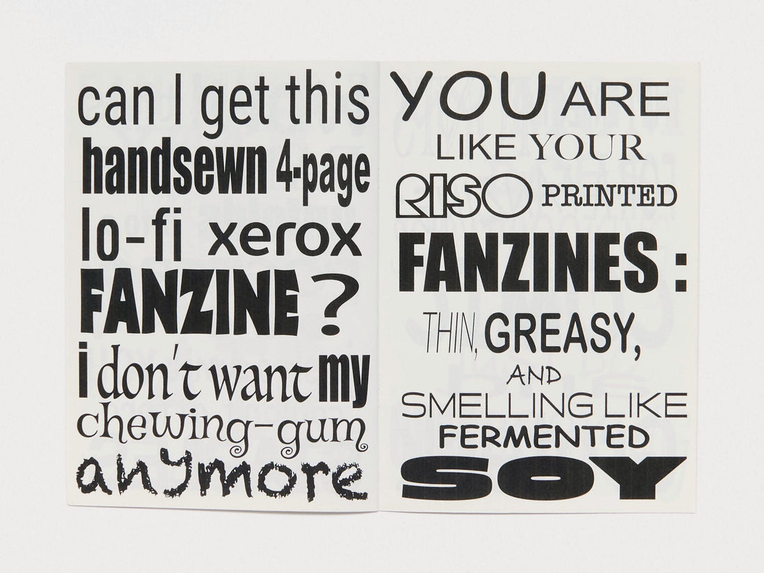 FANZINES ARE JUST […] - Antenne Books