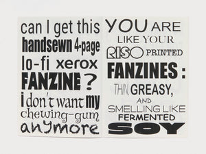 FANZINES ARE JUST […] - Antenne Books