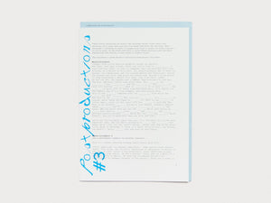 In Medias Res #3 Postproductions - Antenne Books