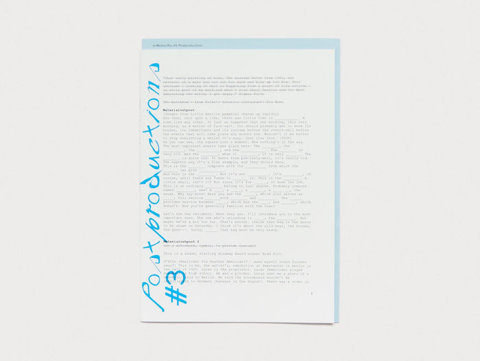 In Medias Res #3 Postproductions - Antenne Books