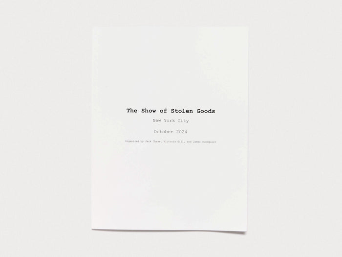 The Show of Stolen Goods - Antenne Books