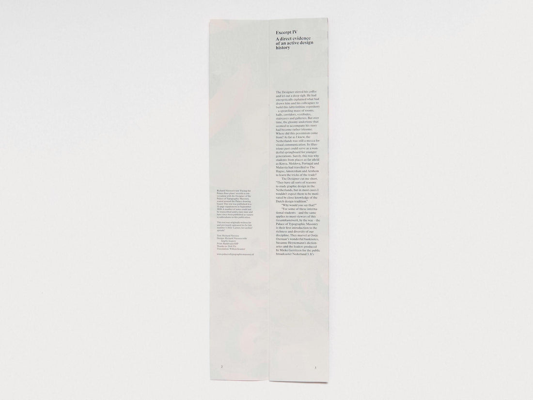 Excerpts from ‘Facing the Palace floor plans’ IV - Antenne Books