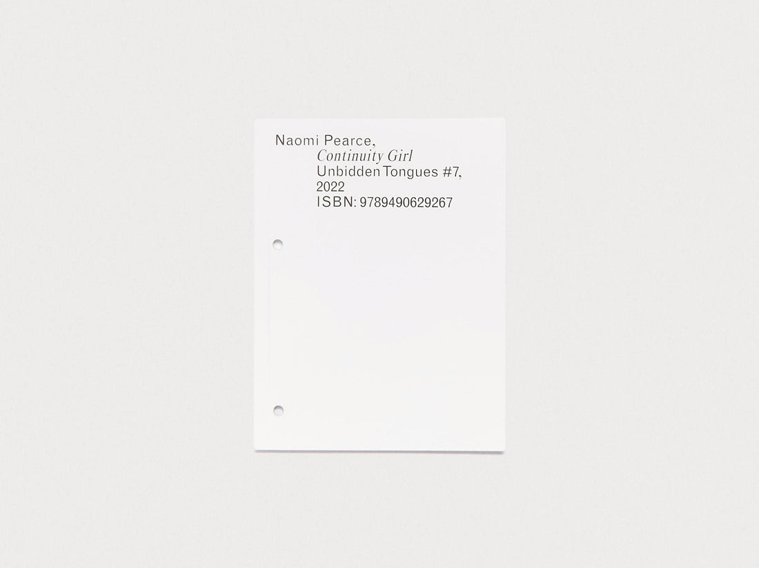 Unbidden Tongues #7: Continuity Girl - Antenne Books