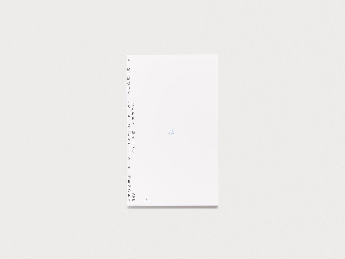A Memory is a delay as a Memory - Antenne Books
