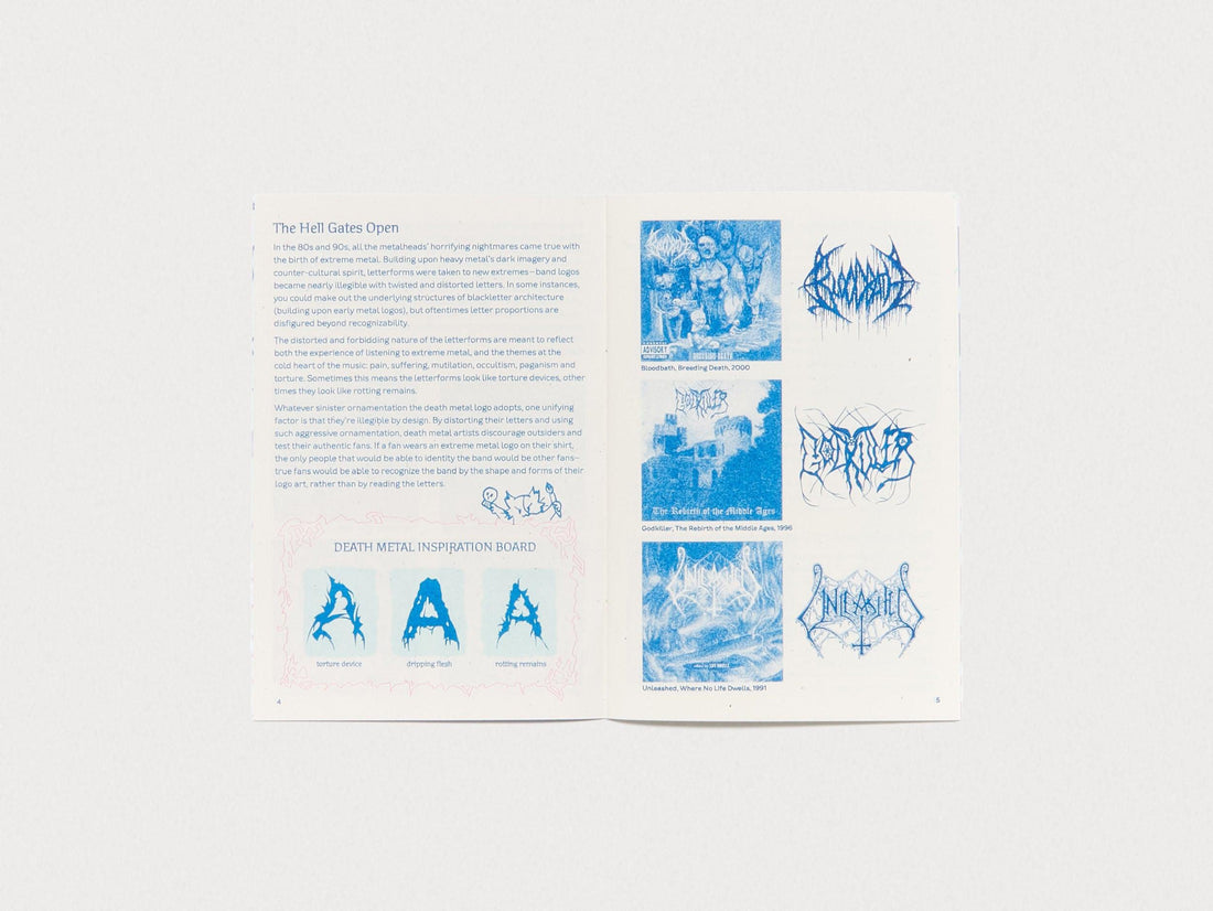 Gnarled, Scratched, Scorched, and Dripping: A Typographer’s Take on Extreme Metal Lettering - Antenne Books