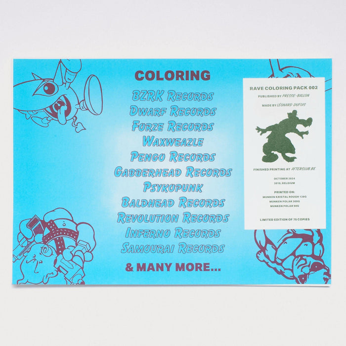 Rave Coloring Pack 002 - Antenne Books
