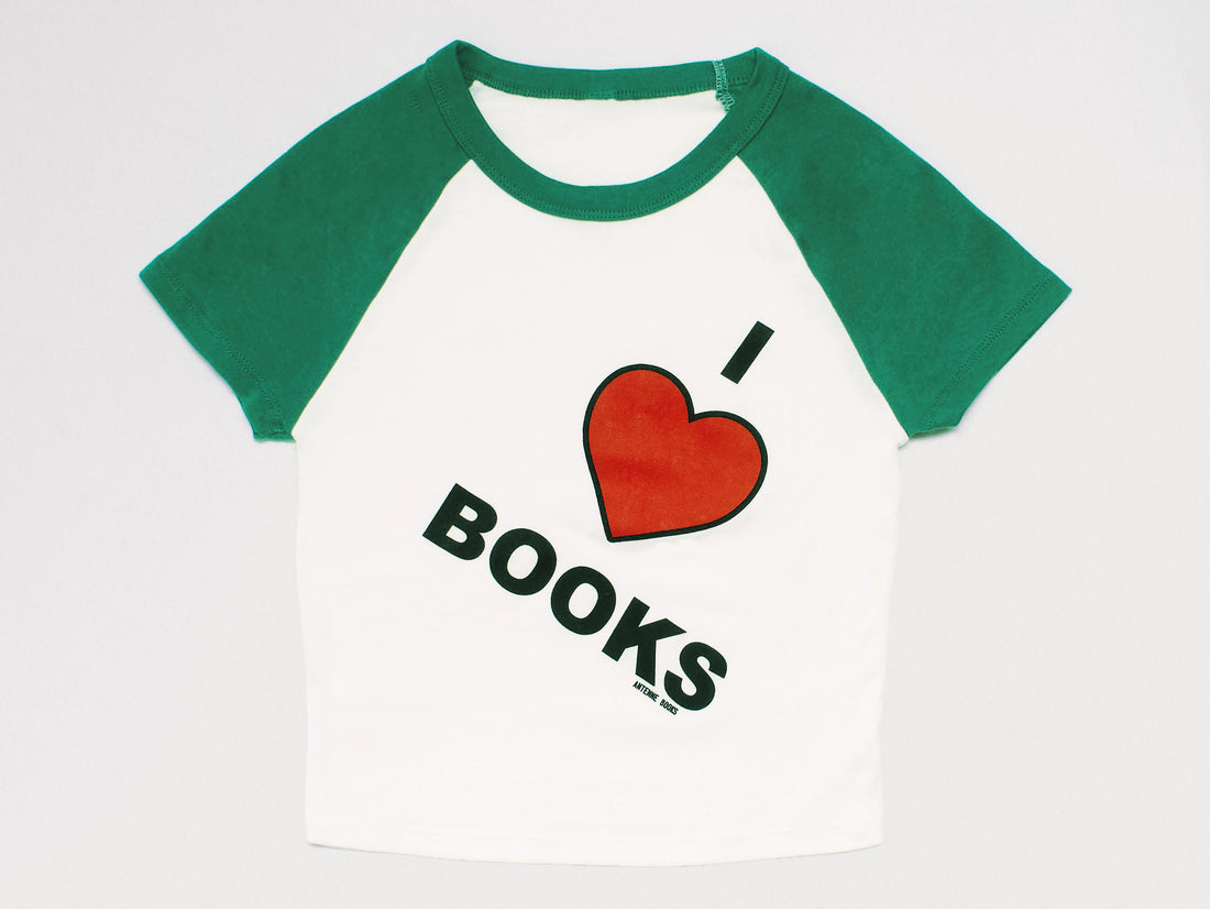 I Love Books Cropped T-Shirt